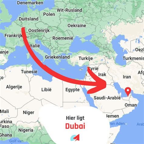 dubai op kaart.